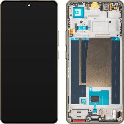 Wyświetlacz z ekranem dotykowym Realme 16 Pro+, z ramką, złoty, zestaw serwisowy 621029000806
