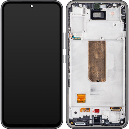 Wyświetlacz dotykowy Samsung Galaxy A54 A546, z ramką, czarny (grafitowy), Service Pack GH82-31231A