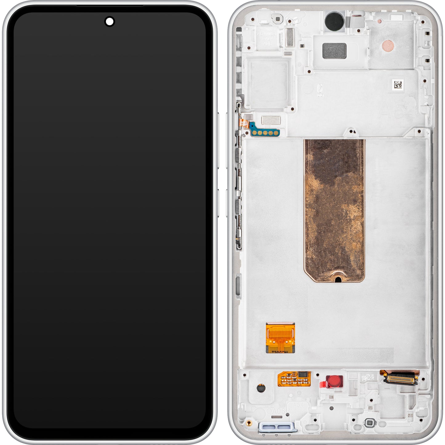 Wyświetlacz dotykowy Samsung Galaxy A54 A546, z ramką, biały, Service Pack GH82-31231B