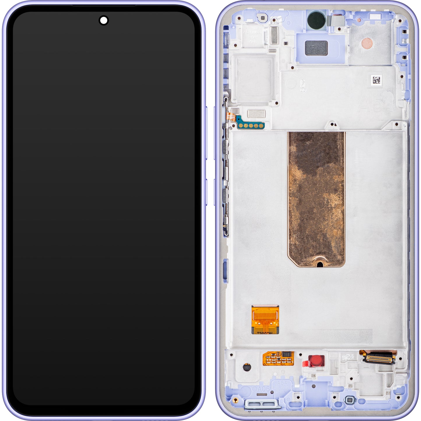 Wyświetlacz dotykowy Samsung Galaxy A54 A546, z ramką, fioletowy, Service Pack GH82-31231D