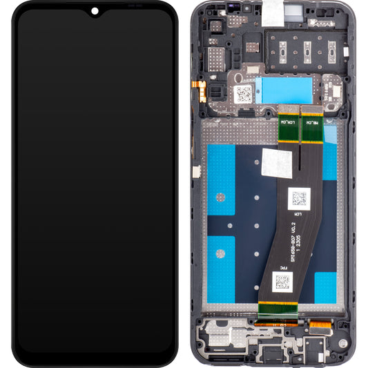 Wyświetlacz dotykowy Samsung Galaxy A14 A145, z ramką, wersja europejska, czarny, Service Pack GH81-23540A