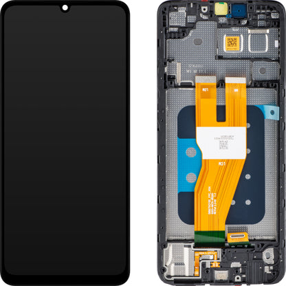 Wyświetlacz dotykowy Samsung Galaxy A05 A055, z ramką, czarny, Service Pack GH81-24189A 