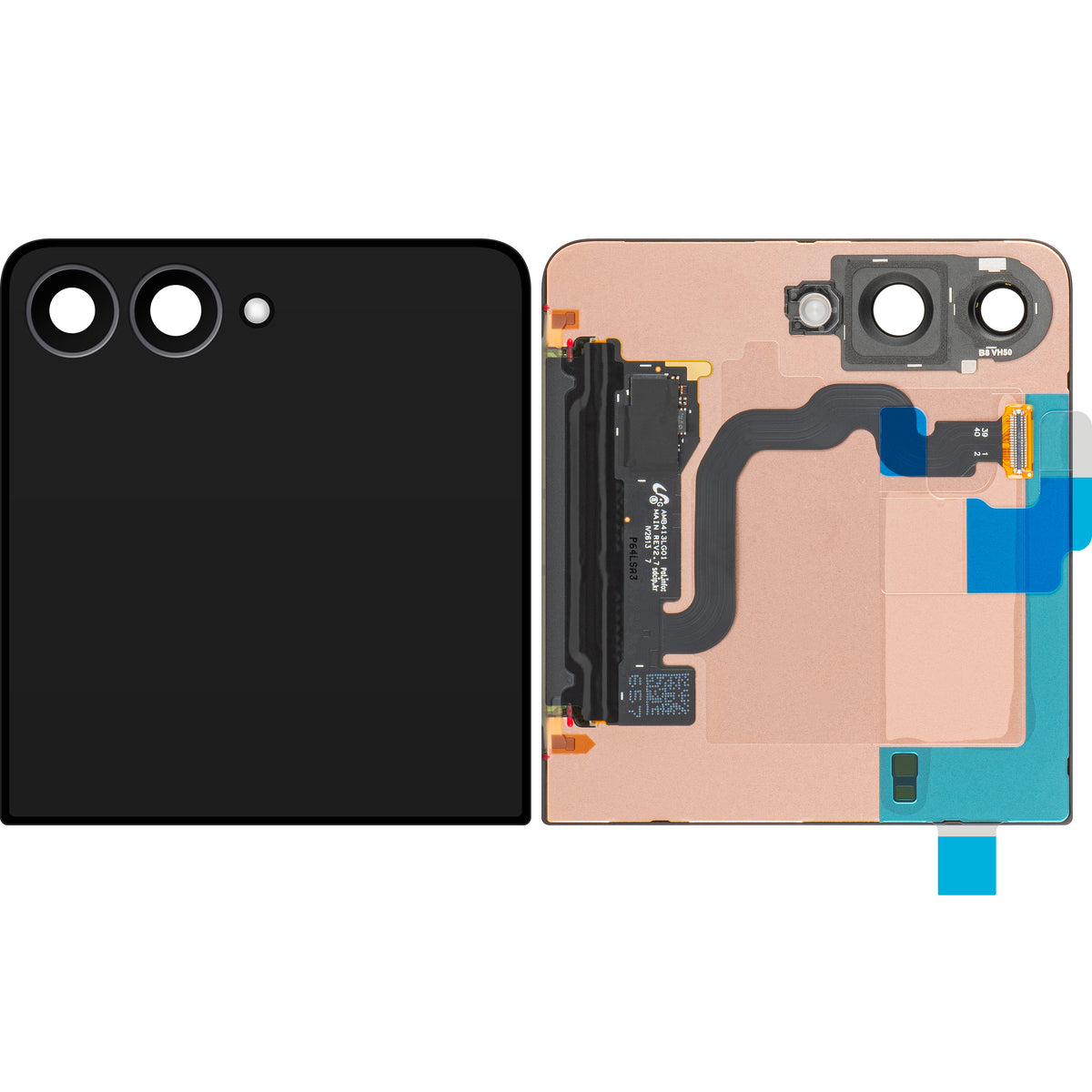 Wyświetlacz z ekranem dotykowym Samsung Galaxy Z Flip8 F776, Sub Outer, czarny, Service Pack GH82-39757A