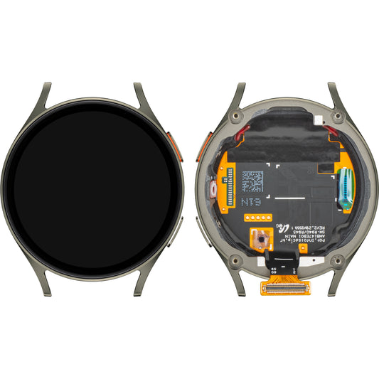 Wyświetlacz z ekranem dotykowym Samsung Galaxy Watch7 44mm, z ramką, wersja BT, zielony, Service Pack GH97-29845A