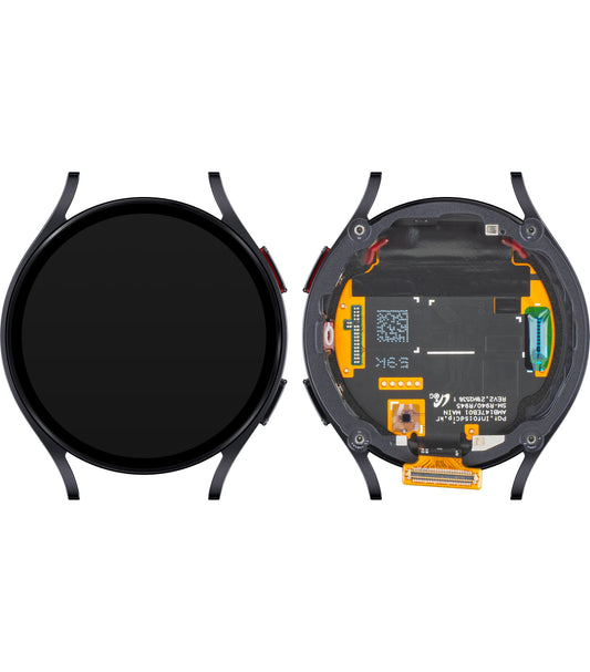 Wyświetlacz z ekranem dotykowym Samsung Galaxy Watch6 44mm, z ramką, wersja LTE, szary, pakiet serwisowy GH97-28838A