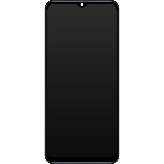Wyświetlacz z ekranem dotykowym Samsung Galaxy M12 M127, z ramką, czarny, zamiennik GH82-25042A