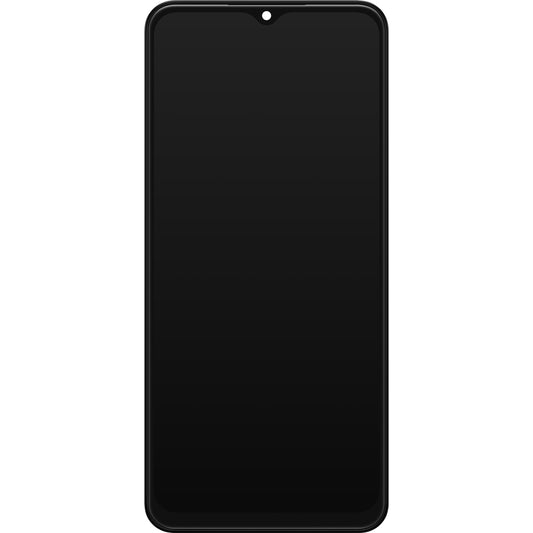 Wyświetlacz z ekranem dotykowym Samsung Galaxy A13 A135, z ramką, czarny, ponownie zaplombowany GH82-28508A