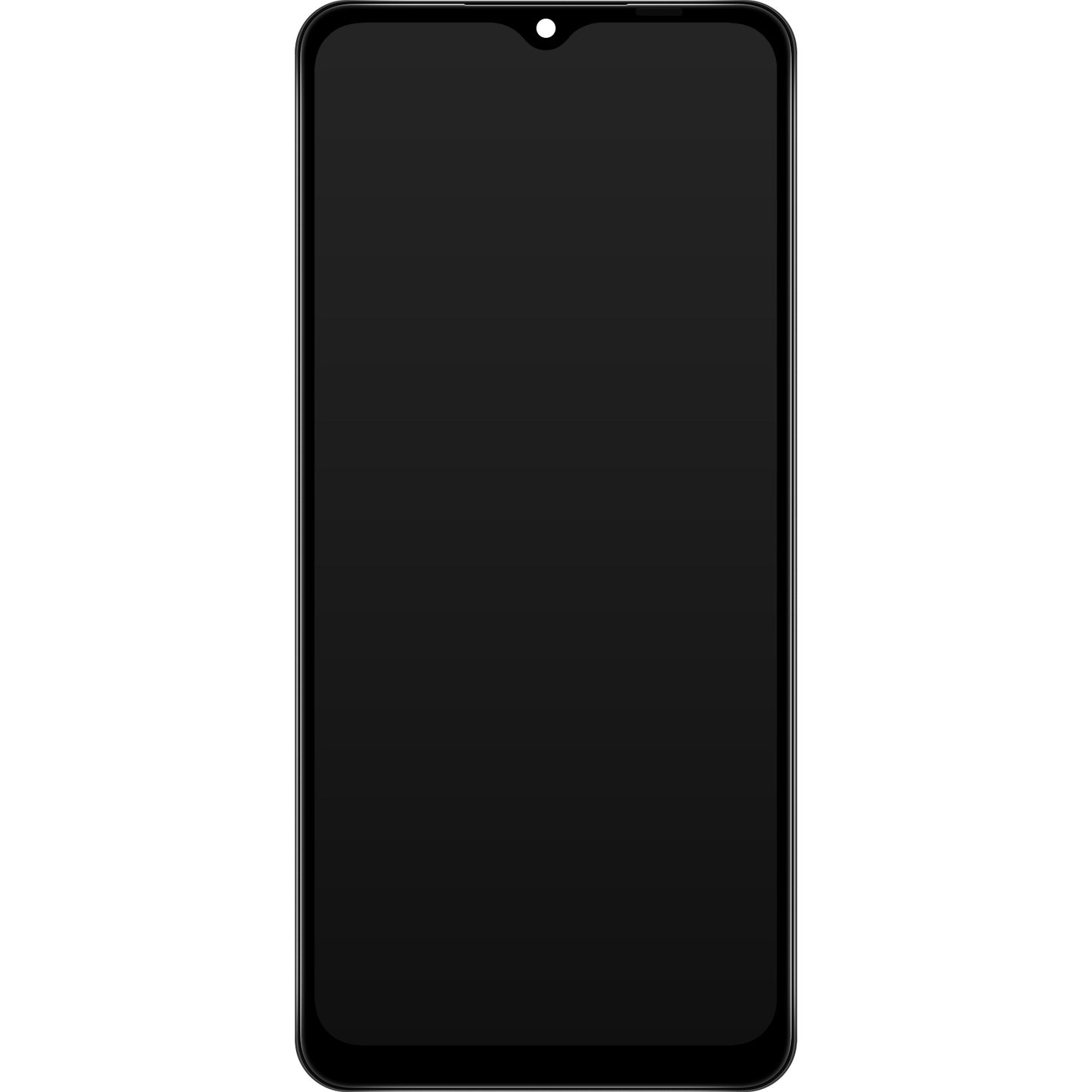 Wyświetlacz z ekranem dotykowym Samsung Galaxy A12 Nacho A127, z ramką, czarny, ponownie zapakowany GH82-26486A