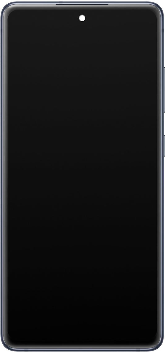 Wyświetlacz z ekranem dotykowym Samsung Galaxy S20 FE 5G G781, z ramką, granatowy, zamiennik GH82-24214A