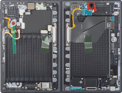 Wyświetlacz z ekranem dotykowym Samsung Galaxy Z Fold8 F971, z ramką, pod wewnętrzną częścią, czarny (grafit), pakiet serwisowy GH82-39869A