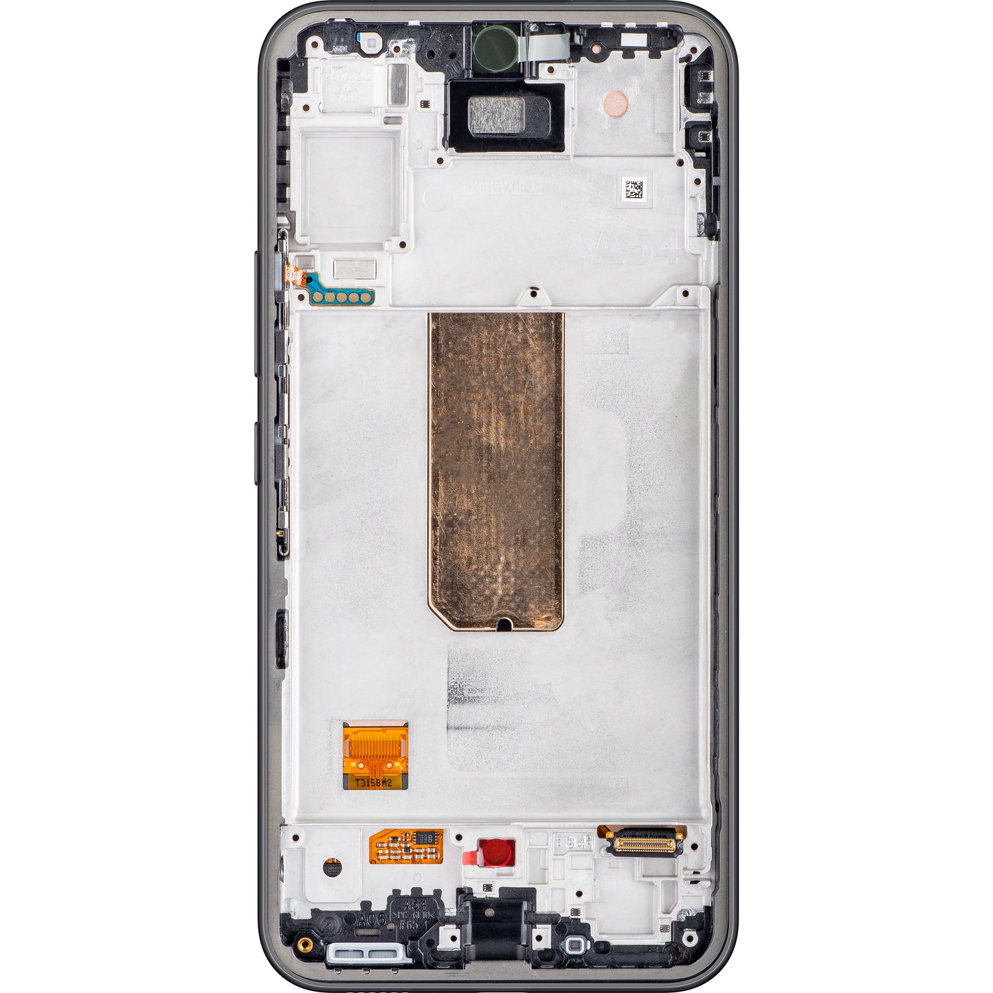 Wyświetlacz dotykowy Samsung Galaxy A54 A546, z ramką, czarny (grafitowy), Service Pack GH82-31231A