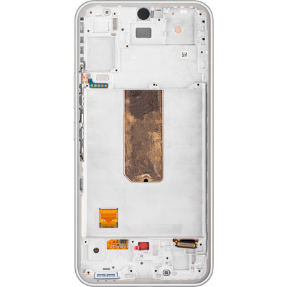 Wyświetlacz dotykowy Samsung Galaxy A54 A546, z ramką, biały, Service Pack GH82-31231B