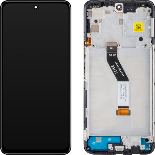 Wyświetlacz dotykowy Xiaomi Redmi Note 11S 5G, z ramką, czarny (Midnight Black), Service Pack 560001K16B00