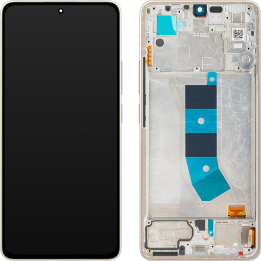 Wyświetlacz dotykowy Xiaomi Redmi Note 13 4G, z ramką, Prism Gold, Service Pack 56000200N700 