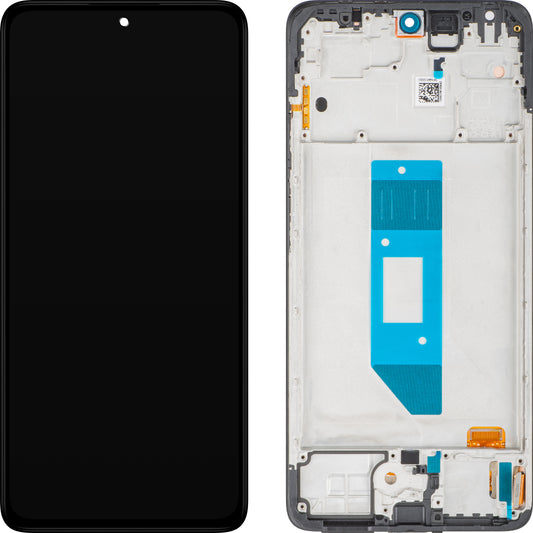 Wyświetlacz z ekranem dotykowym Xiaomi Redmi Note 14 4G, z ramką, czarny, wersja globalna, zestaw serwisowy 560001000O700