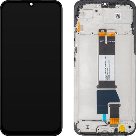 Wyświetlacz z ekranem dotykowym Xiaomi Poco C85 4G / Redmi 15C 4G, z ramką, Wersja Globalna, Czarny, Service Pack 560009000O700