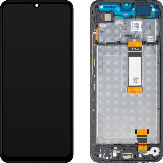 Wyświetlacz z ekranem dotykowym Xiaomi Poco C71 / Redmi A5 4G, z ramką, wersja Long Flex, czarny, Service Pack 56000100C3Z00