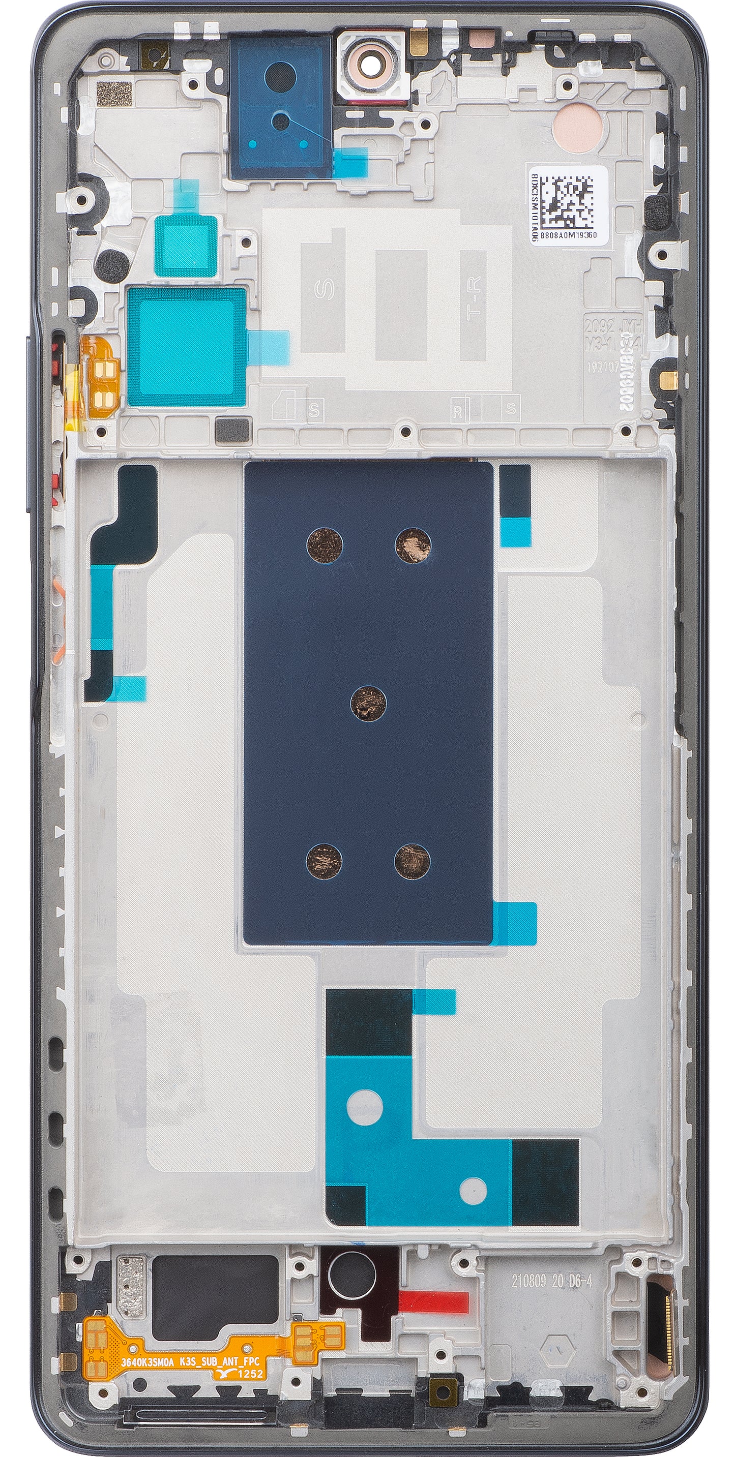 Wyświetlacz z ekranem dotykowym Xiaomi 11T Pro, z ramką, szary, regenerowany 5600030K3S00