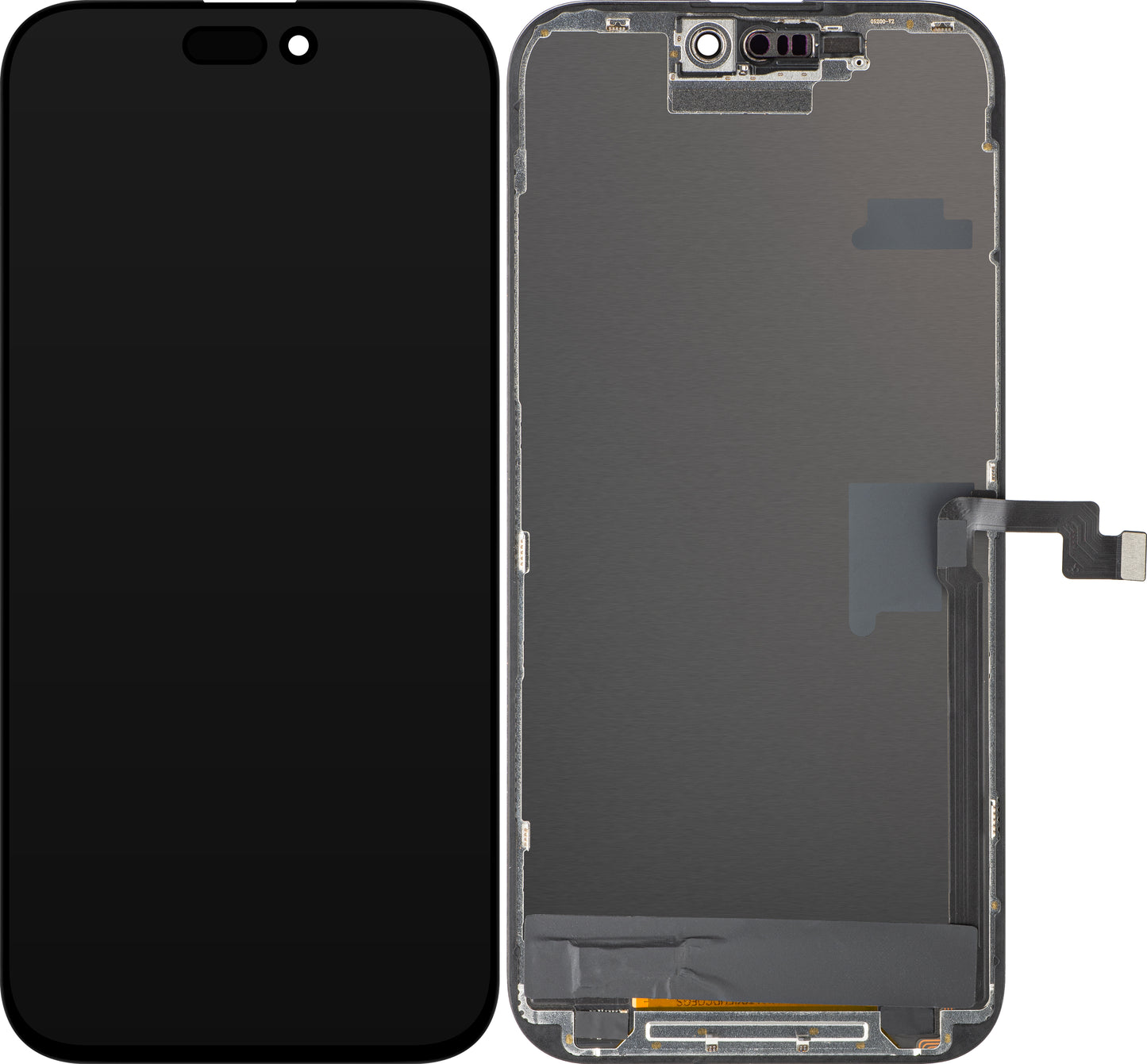 Wyświetlacz z dotykiem ZY dla Apple iPhone 16 Pro Max, z ramką, wersja LCD In-Cell IC Movable, Czarny