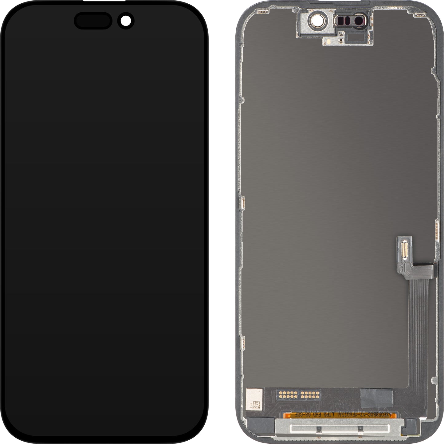 Wyświetlacz z dotykiem ZY dla Apple iPhone 17, z ramką, wersja LCD In-Cell IC Movable, Czarny