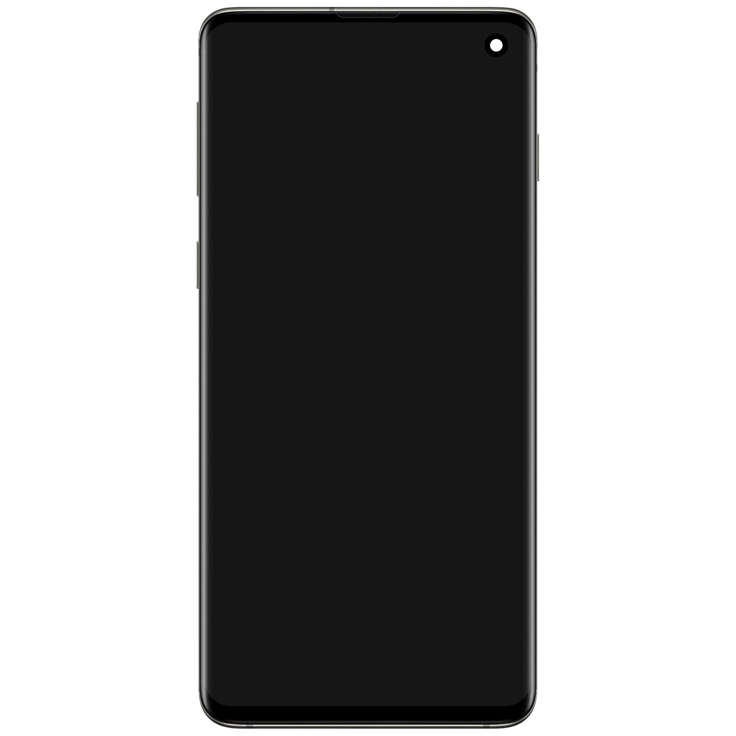 Wyświetlacz dotykowy Samsung Galaxy S10 G973 z ramką, Prism Black, Service Pack GH82-18850A