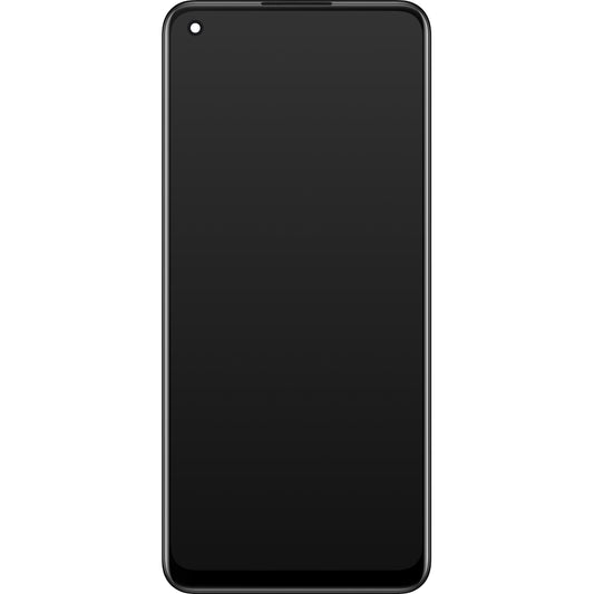 Wyświetlacz z ekranem dotykowym Oppo Find X5 Lite / Reno7 5G, z ramką, czarny, Service Pack 4130040