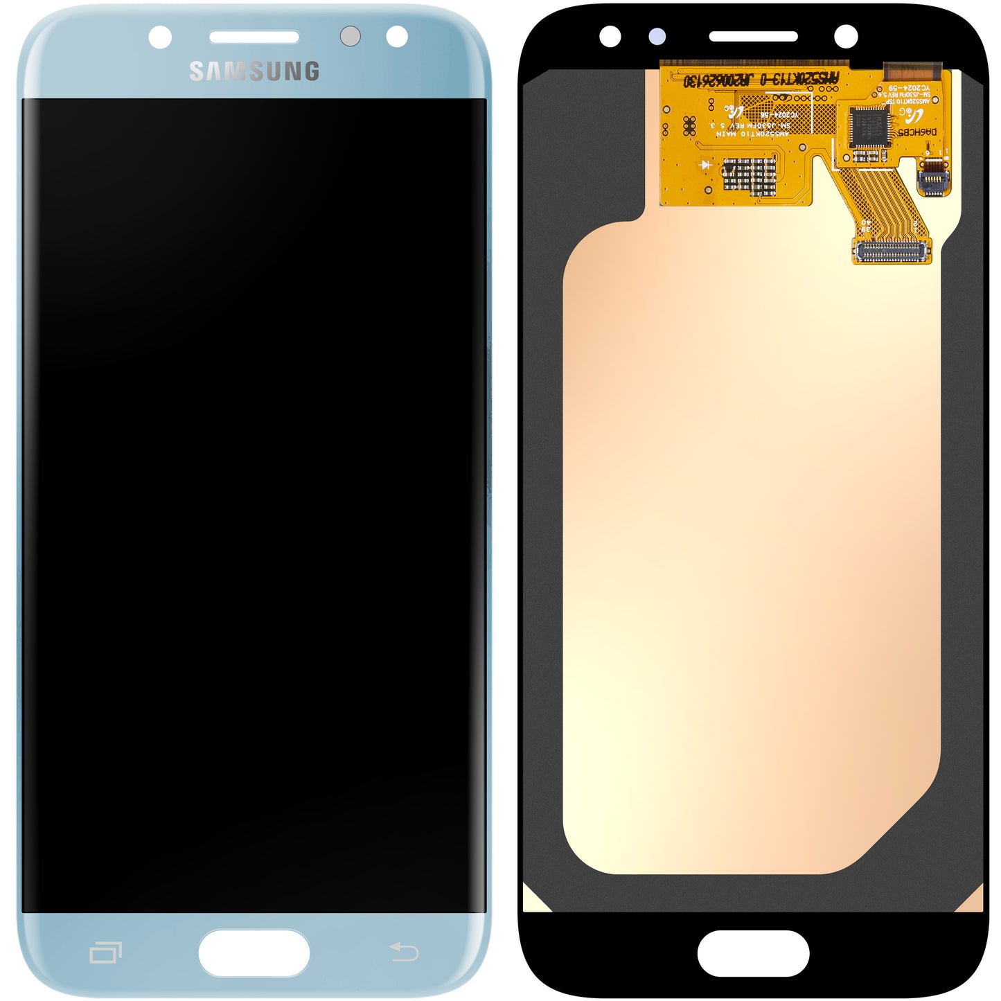 Wyświetlacz dotykowy Samsung Galaxy J5 (2017) J530, niebieski Service Pack GH97-20738B