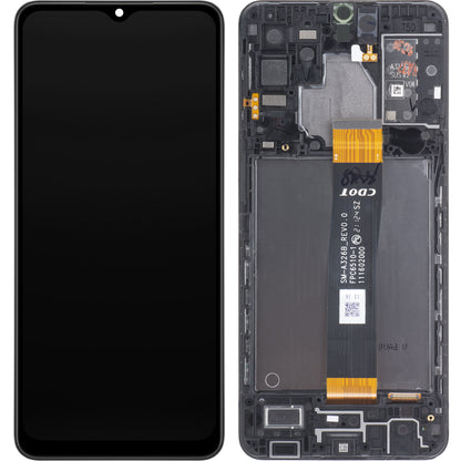 Wyświetlacz dotykowy Samsung Galaxy A32 5G A326 z ramką, czarny, Service Pack GH82-25121A