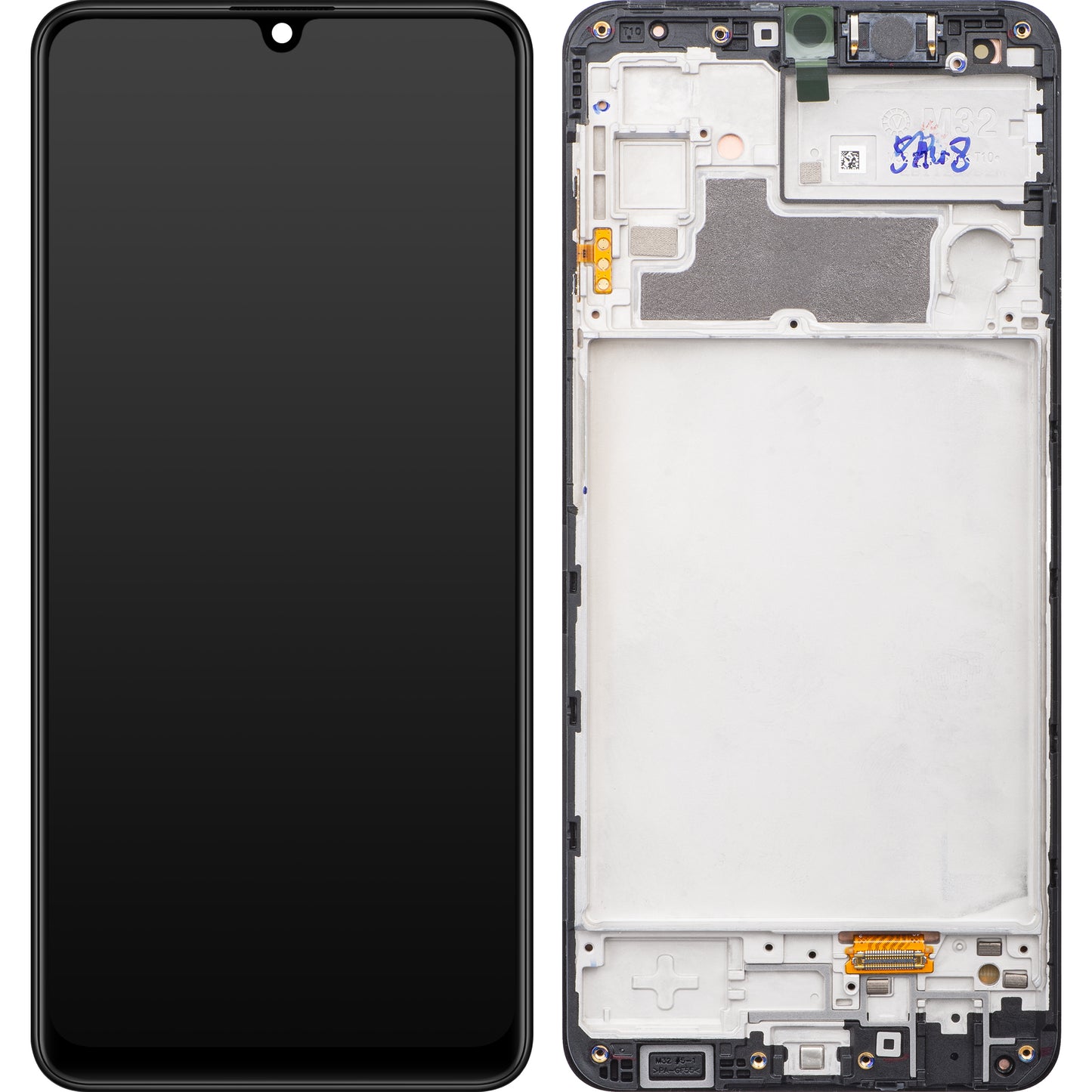 Wyświetlacz dotykowy Samsung Galaxy M32 M325, z ramką, czarny, Service Pack GH82-26193A