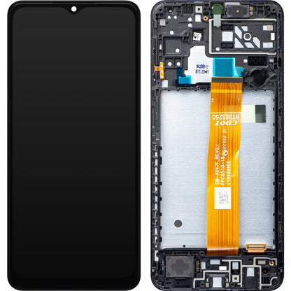 Wyświetlacz dotykowy Samsung Galaxy A04s A047, z ramką, czarny, Service Pack GH82-29805A