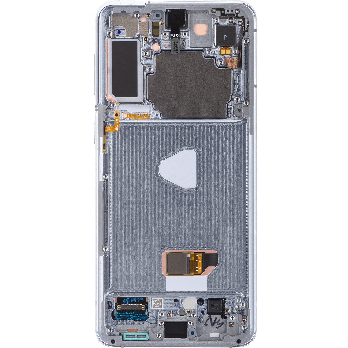 Wyświetlacz dotykowy Samsung Galaxy S21+ 5G G996, z ramką, srebrny, Service Pack GH82-24554C