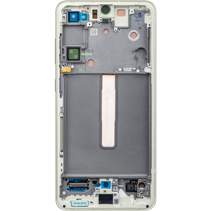 Wyświetlacz dotykowy Samsung Galaxy S21 FE 5G G990, z ramką, zielony, Service Pack GH82-2656590C