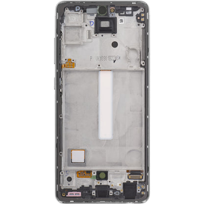 Wyświetlacz dotykowy Samsung Galaxy A52 5G A526 / A52 A525, z ramką, biały, Service Pack GH82-25754D