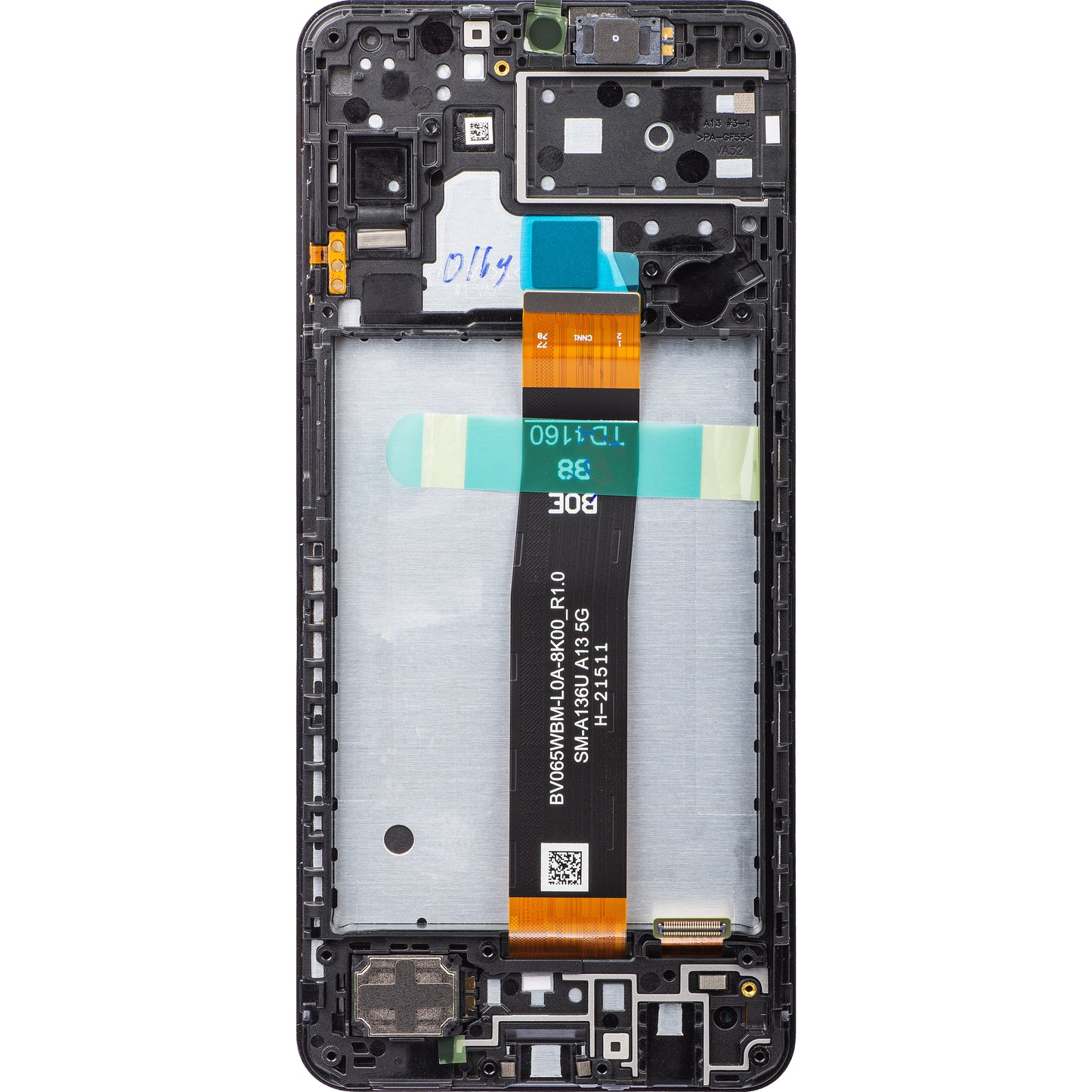 Wyświetlacz dotykowy Samsung Galaxy A13 5G A136, z ramką, czarny, Service Pack GH82-29077A