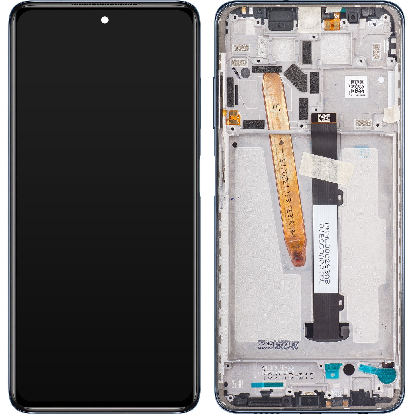 Wyświetlacz z ekranem dotykowym Xiaomi Poco X3 Pro, z ramką, czarny, Service Pack 560002J20S00