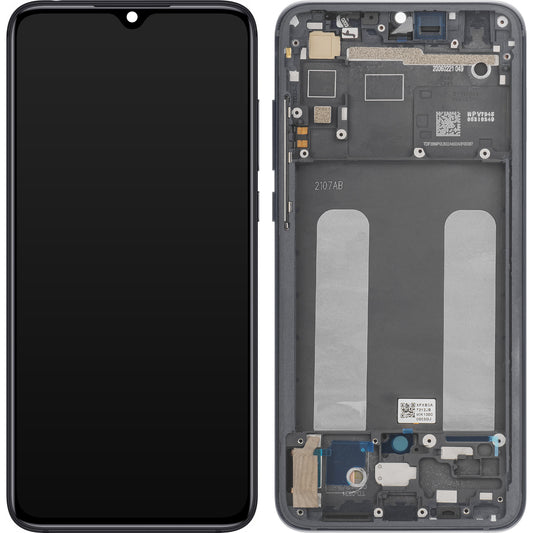 Wyświetlacz z ekranem dotykowym Xiaomi Mi 9 Lite, z ramką, szary, Service Pack 560610118033
