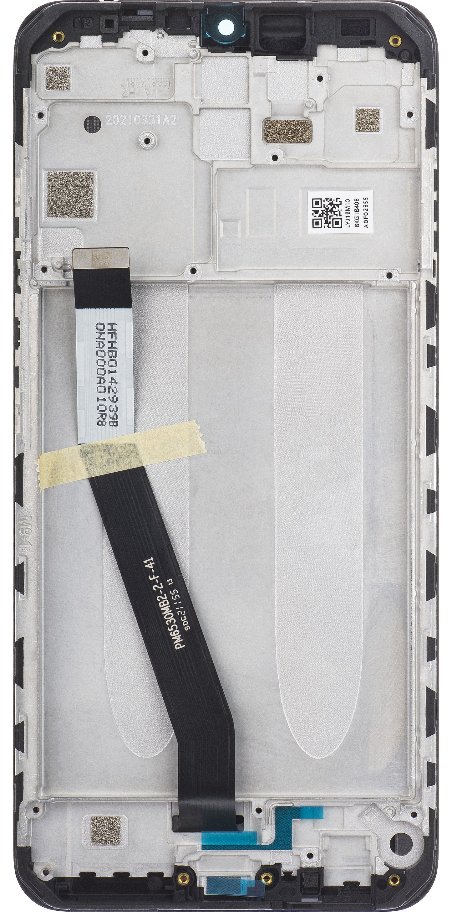 Wyświetlacz z ekranem dotykowym Xiaomi Redmi 9, z ramką, czarny, zestaw serwisowy 5600050J1900