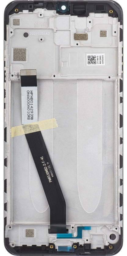 Wyświetlacz z ekranem dotykowym Xiaomi Redmi 9, z ramką, czarny, zestaw serwisowy 5600050J1900