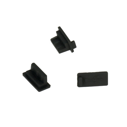 Zatyczka przeciwkurzowa do portu telefonu OEM, USB-A, zestaw 10 sztuk, czarny