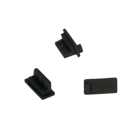 Zatyczka przeciwkurzowa do portu telefonu OEM, USB-A, zestaw 10 sztuk, czarny