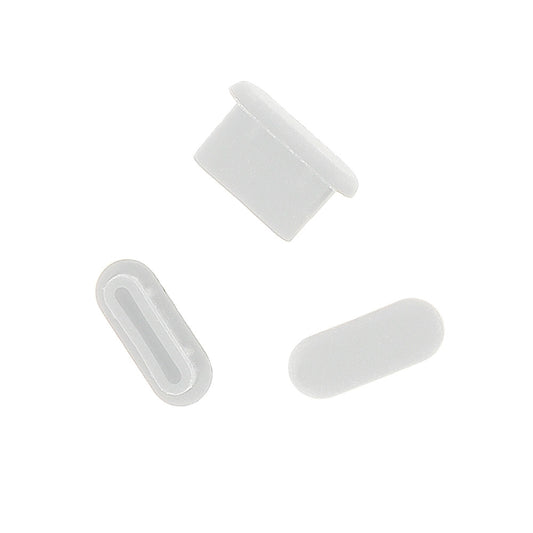 OEM Phone Port Dust Plug, USB-C, Set of 10 pieces, White