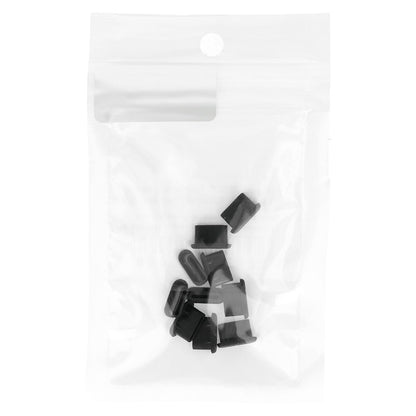OEM Phone Port Dust Plug, USB-C, Set of 10, Black