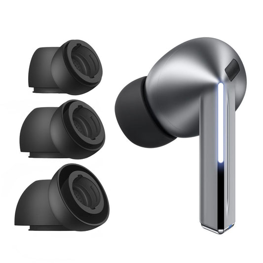 Zatyczki Tech-Protect do Samsung Galaxy Buds3 Pro, Rozmiar S / M / L, Czarne