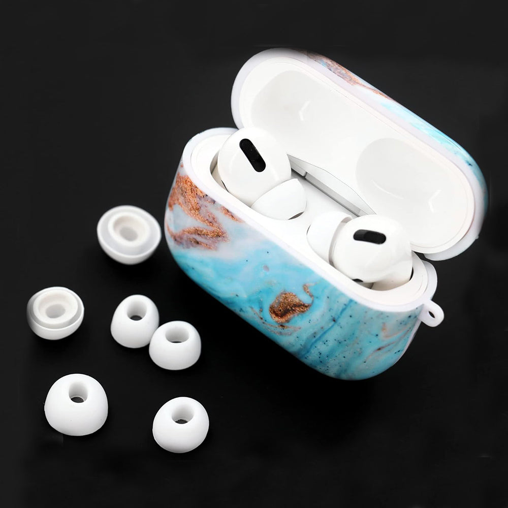 Zatyczki Techsuit ET1 do Apple AirPods Pro Series, Zestaw 3 sztuki, Białe