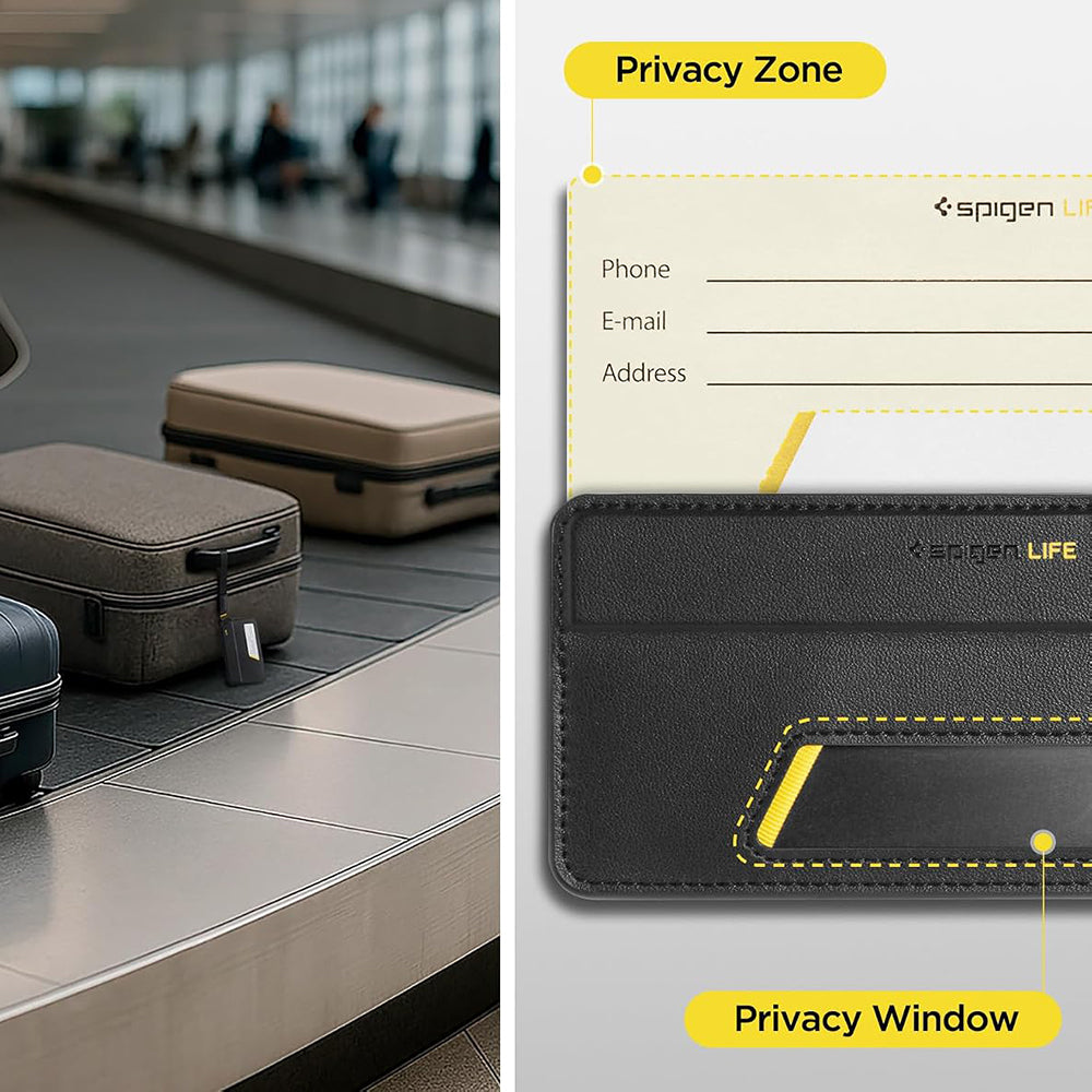 Spigen Luggage Tag LF510 Handbag / Suitcase Tag, Black AHP09776