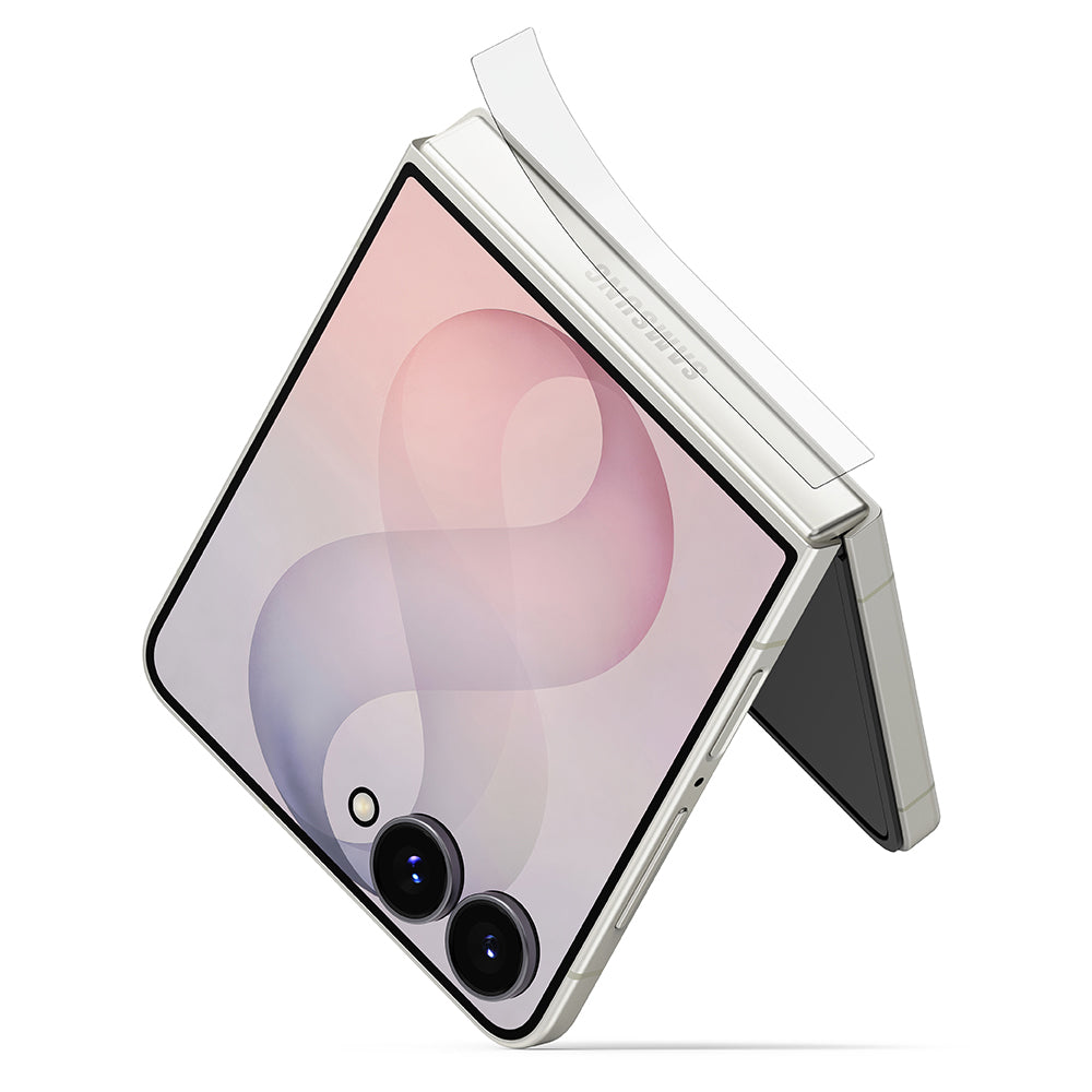 Folia ochronna na zawias Ringke Dual Easy do Samsung Galaxy Z Flip8 F776, plastik, zestaw 2 sztuki