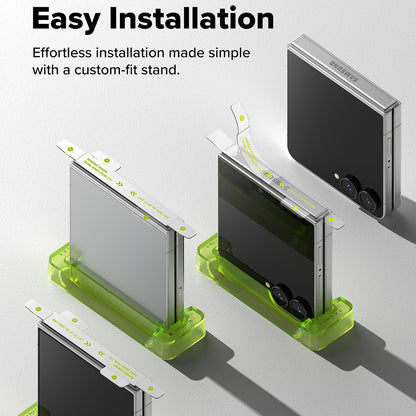 Folia ochronna na zawias Ringke Dual Easy do Samsung Galaxy Z Flip8 F776, plastik, zestaw 2 sztuki