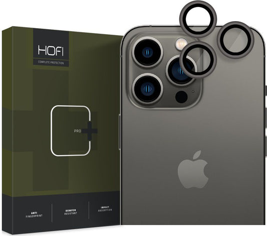 Folia ochronna na tylną kamerę Tech-Protect CamRing PRO+ dla Apple iPhone 14 Pro Max / 14 Pro, Hartowane szkło, Czarna