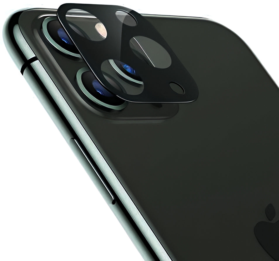 XO Design 3D Rear Camera Protective Film for Apple iPhone 12 Pro Max, Tempered Glass, Black