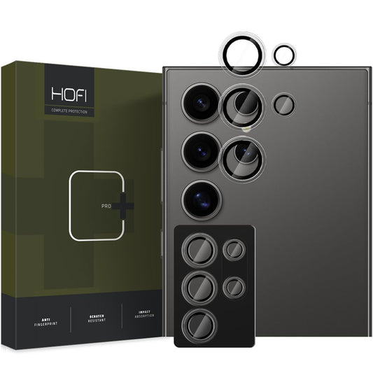 Folia ochronna na tylną kamerę HOFI CamRing PRO+ do Samsung Galaxy S25 Ultra S938, szkło hartowane, czarna